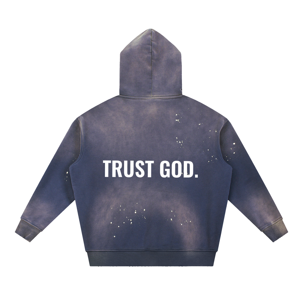 Vintage Washed TRUST GOD. hoodie